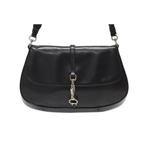 Prada One archive Shoulder metal closure black Hobo leather hobo bag